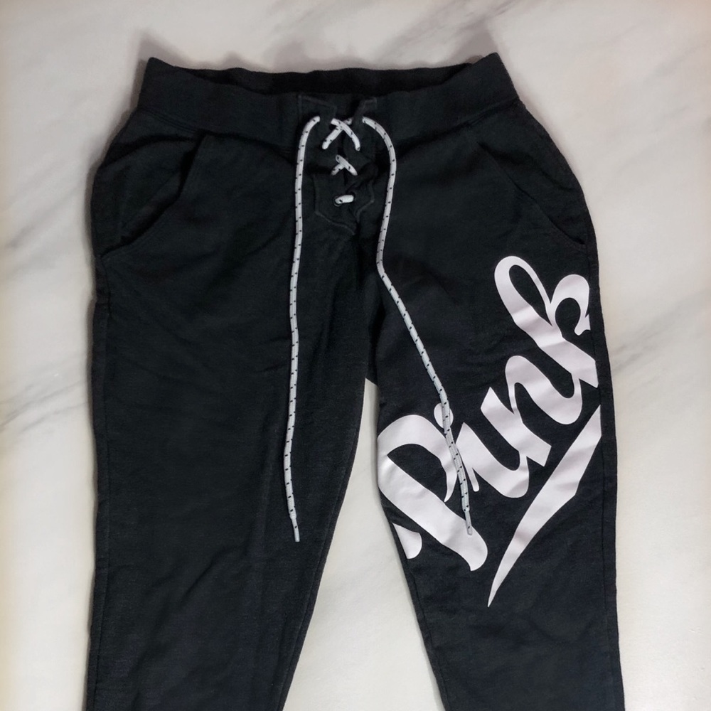 PINK GREY SWEATPANTS